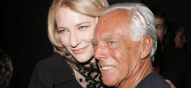 Cate Blanchett e Giorgio Armani