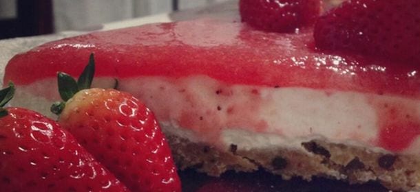 Torta fragole e yogurt