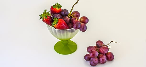 fragole e uva