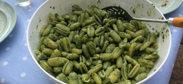 Ricette gustose: gnocchetti sardi al pesto di zucchine