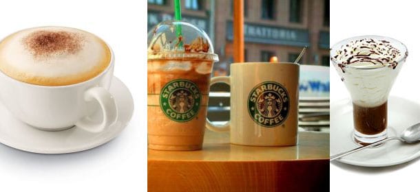 Cappuccino, caffè con panna e specialità di Starbucks: troppo zucchero nelle bevande della colazione