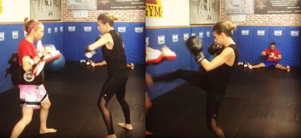 Elisabetta Canalis prova il Muay Thai: brucia 690 calorie in un'ora e scarica ogni tensione